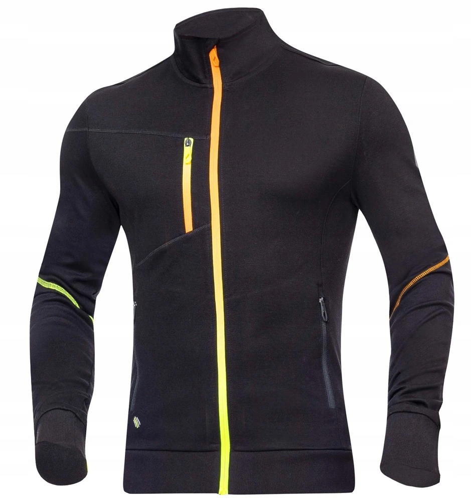 Mikina Ardon Creatron černá neon 2XL