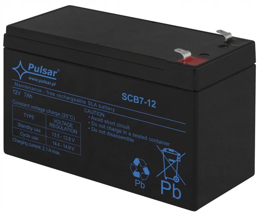 

Akumulator 7Ah 12V STB7-12 Pulsar