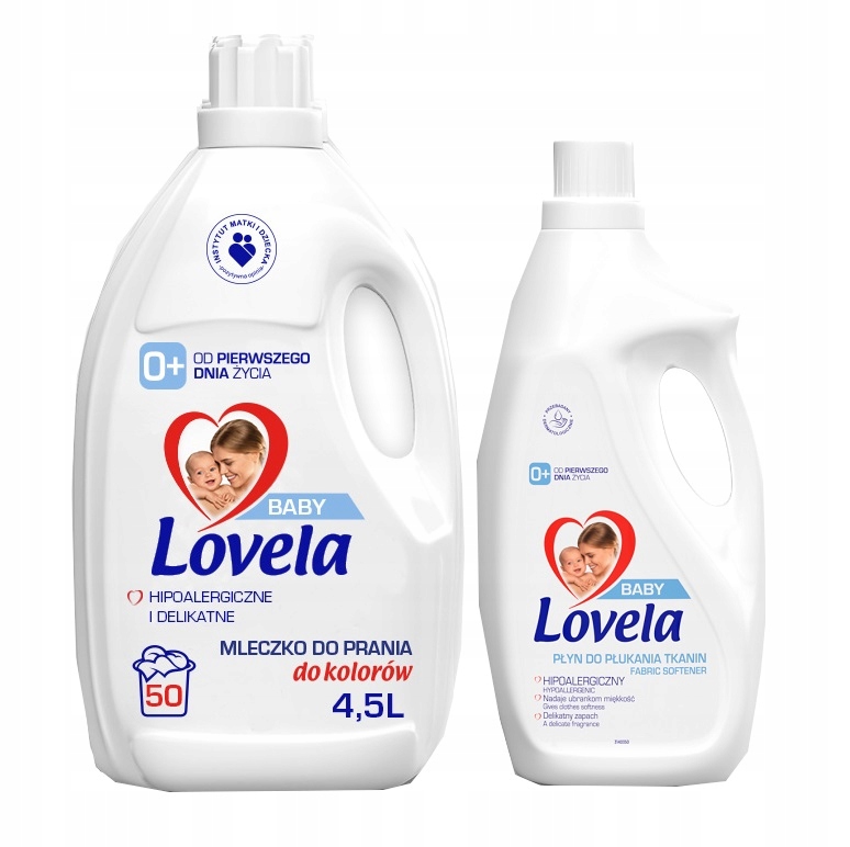

Lovela Baby Mleczko do prania Kolor 4,5 L + Płyn