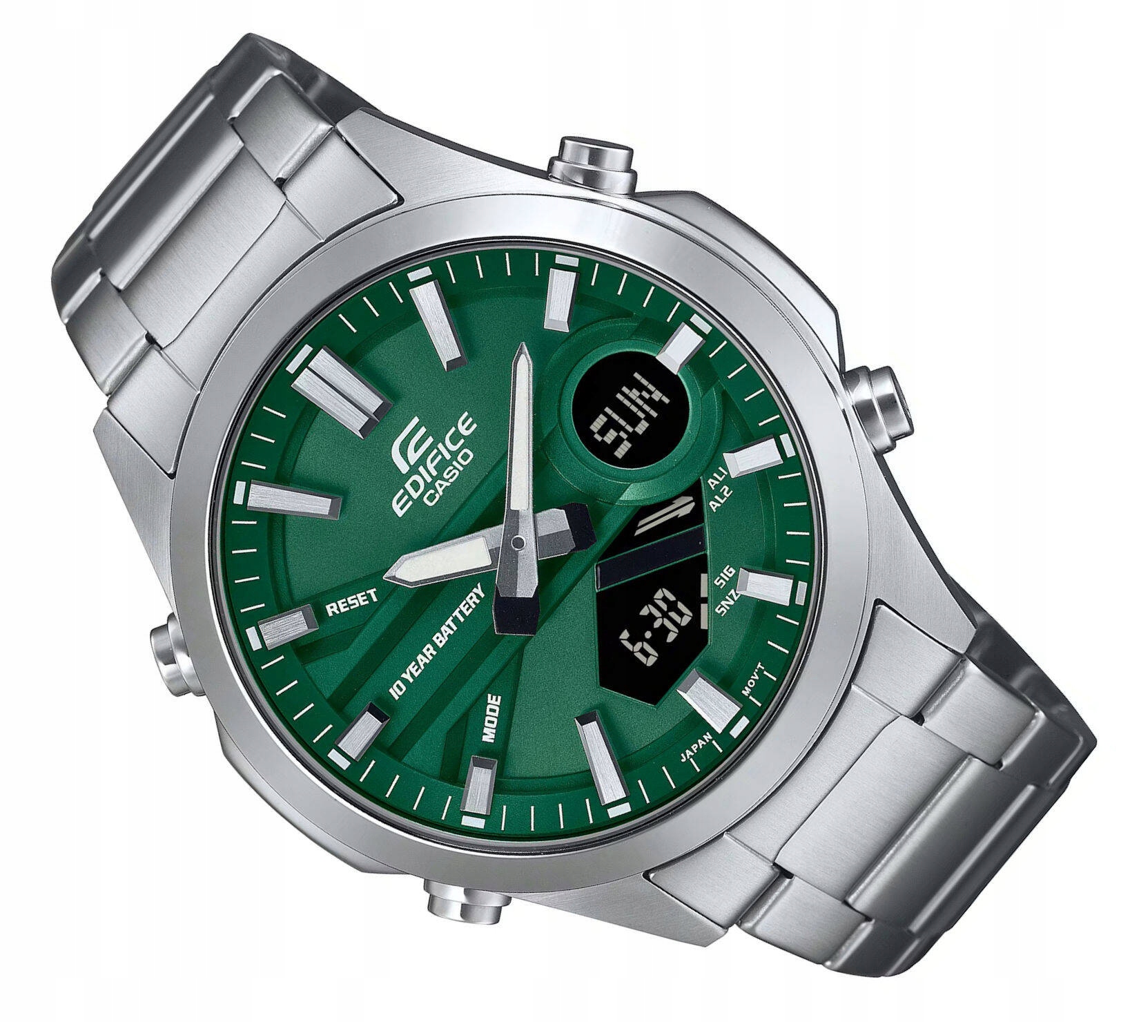 Ocelové Vodotěsné Hodinky Casio Edifice Databank Alarmy EFV-C120D-3A