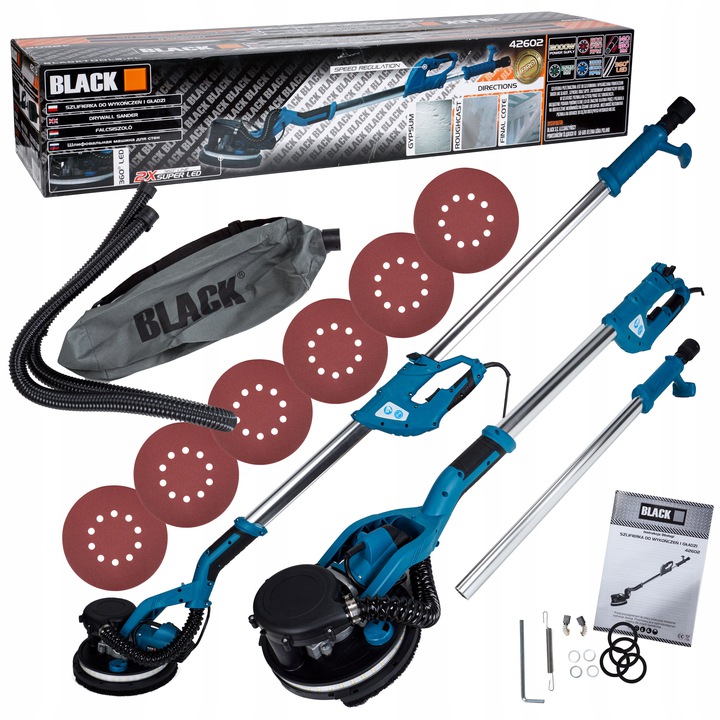 SZLIFIERKA GIPSU GŁADZI TYNKÓW ŻYRAFA LED 2000W