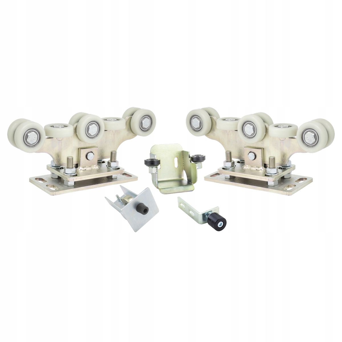 Sada vozíků a válečků 8 plastových válečků pro posuvnou bránu 80x80