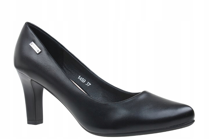 Czółenka Szpilki Damskie Sergio Leone 1459 Czarny Pu D912 r 39