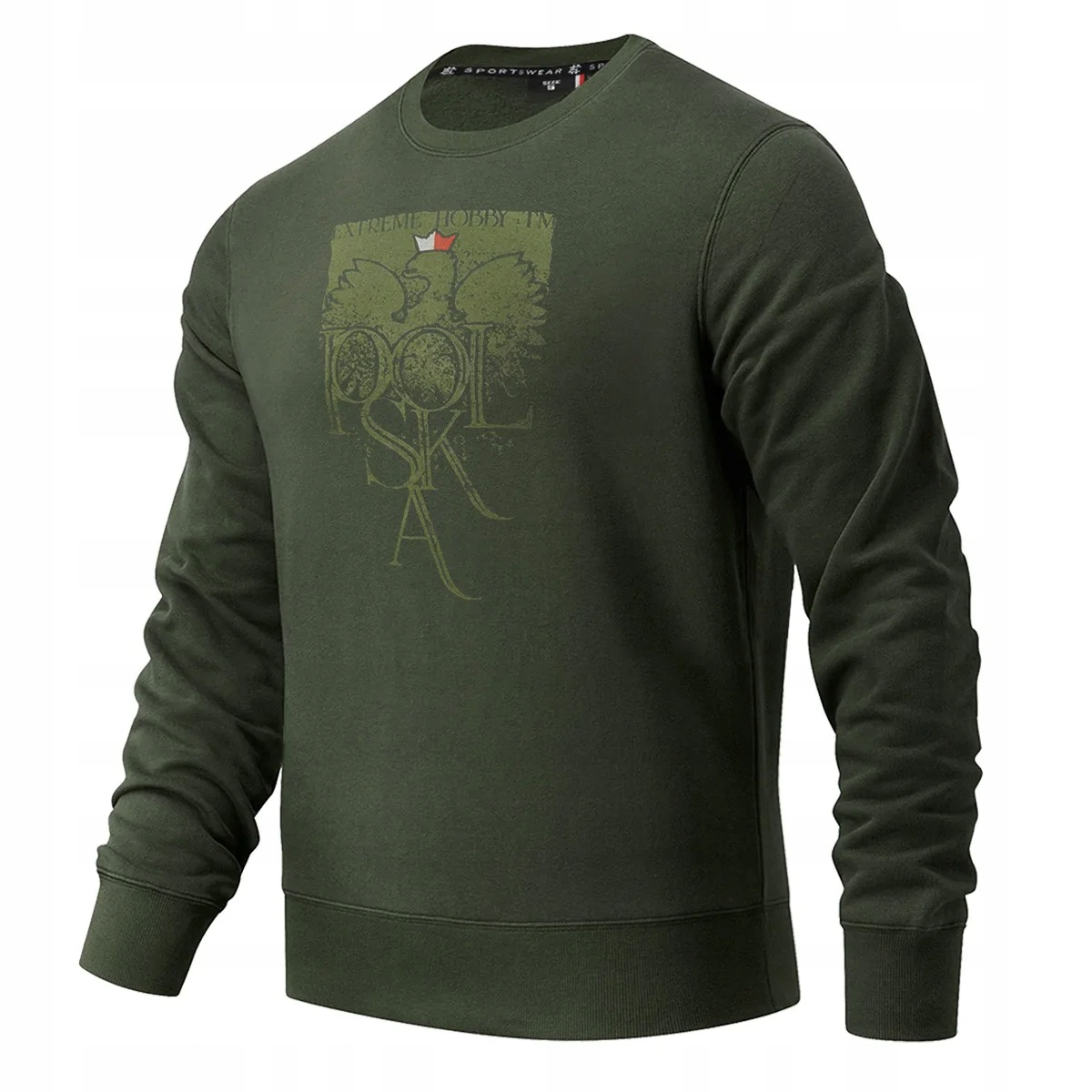 Extreme Hobby Mikina Bez Kapuce Crewneck Patriot Khaki L