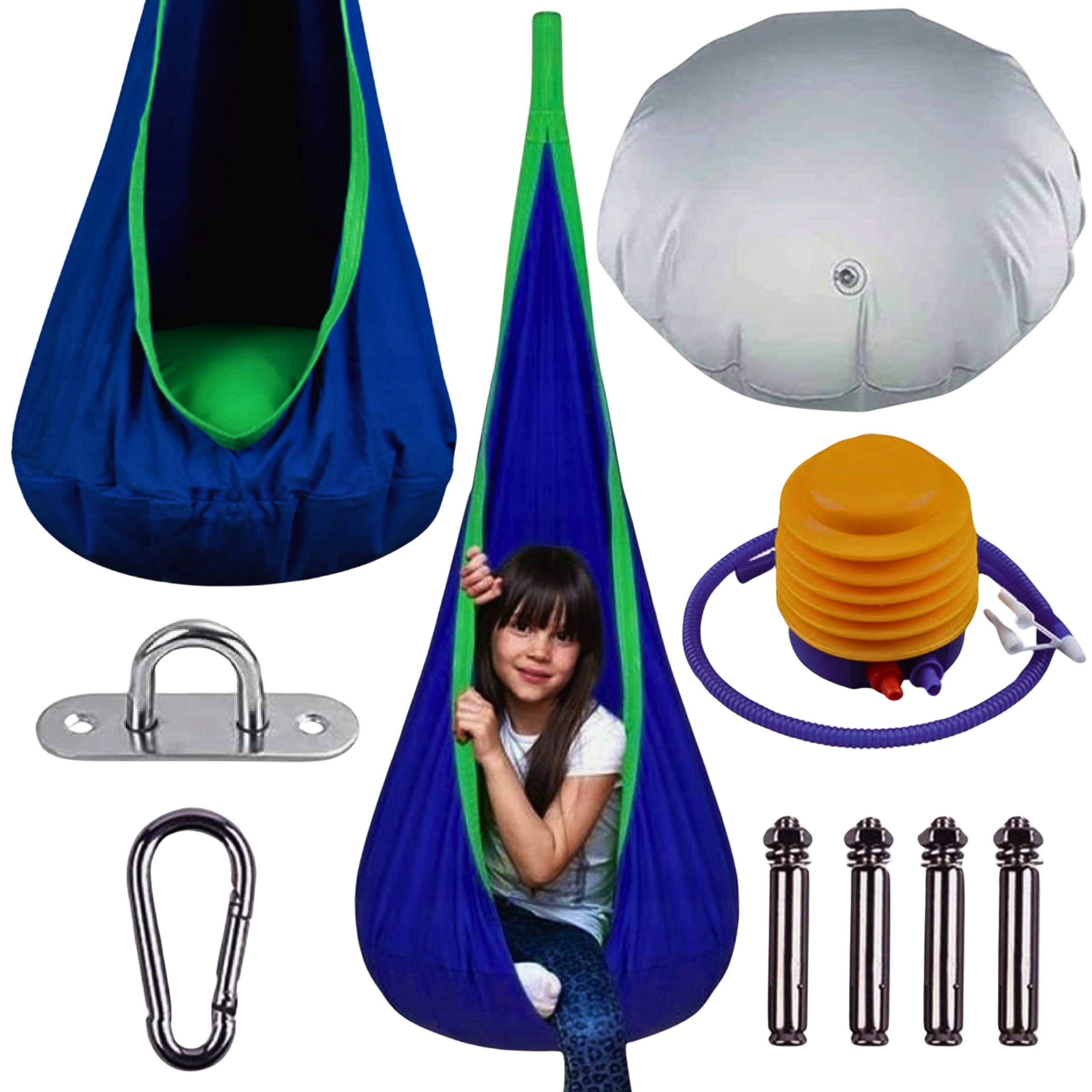 Kokon Záhradná Hojdačka Závesné Kreslo Pre Deti Sedadlo Abiko