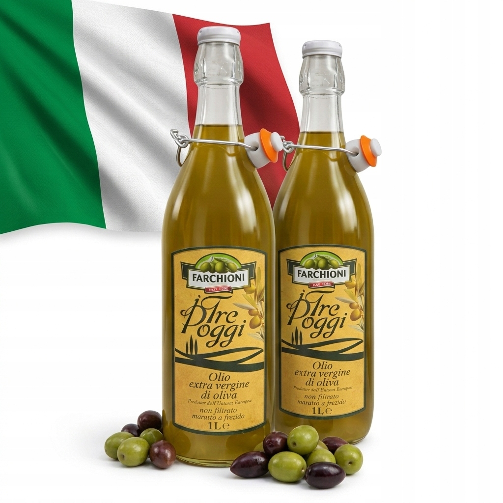 Levně Blend Casolare italský olej Tre Poggi 1 litr sklo za studena lisované extra