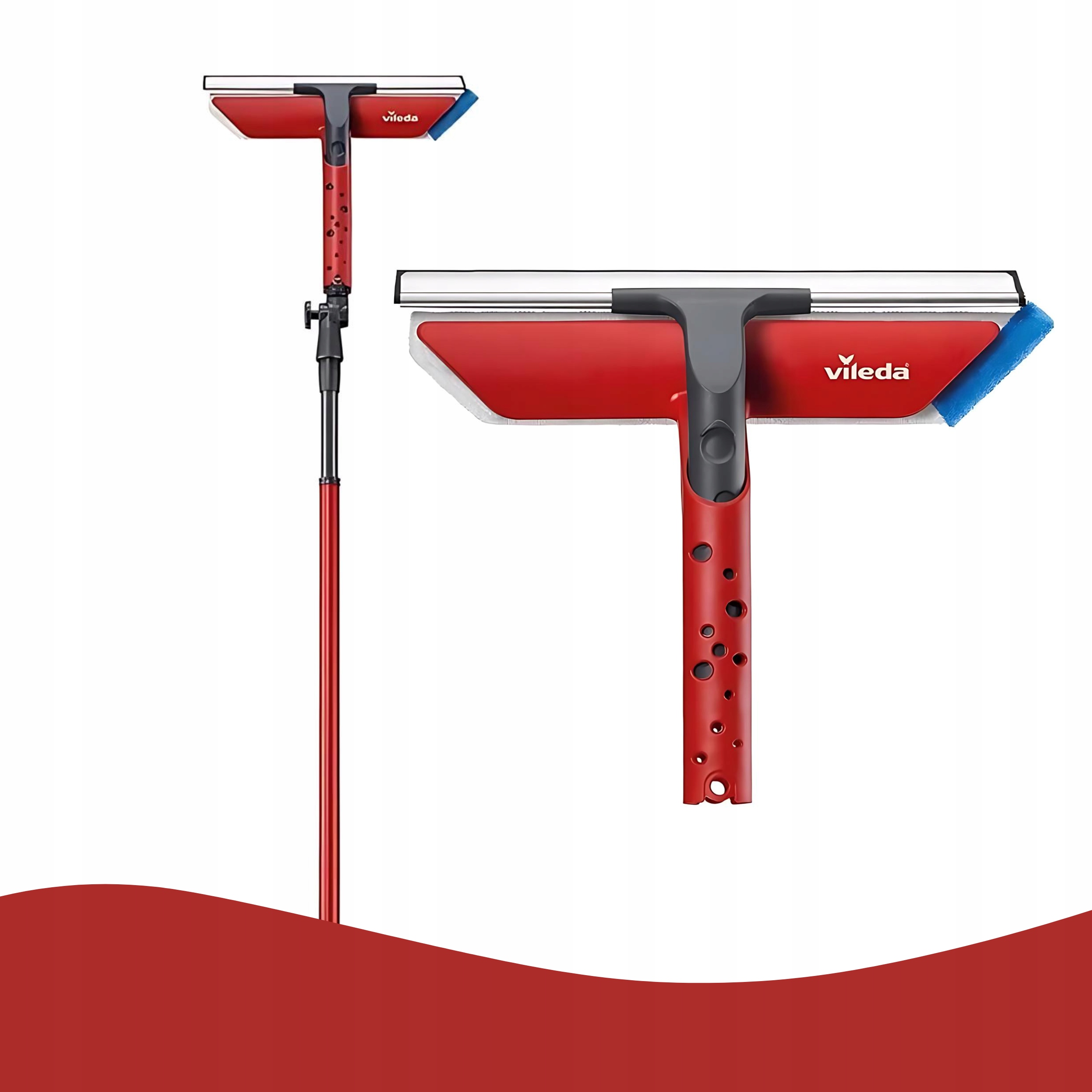 VILEDA MYJKA ŚCIĄGACZKA DO OKIEN Z DRĄŻKIEM 2w1 DO ŚWIETLIKÓW DACHOWYCH Model 123389