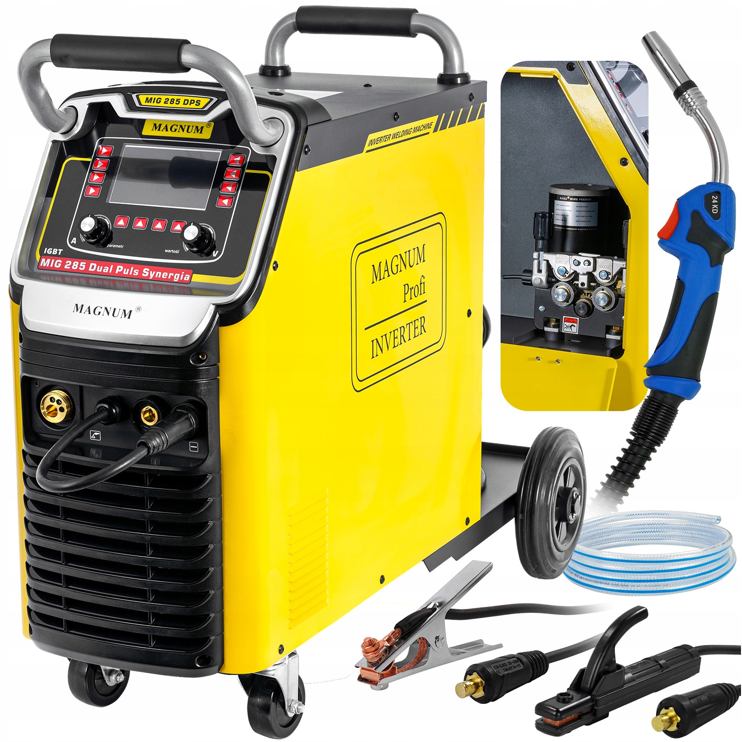 Spawarka Migomat Magnum Mig 285 Synergia Dual Puls Mag Mma pamięć programów