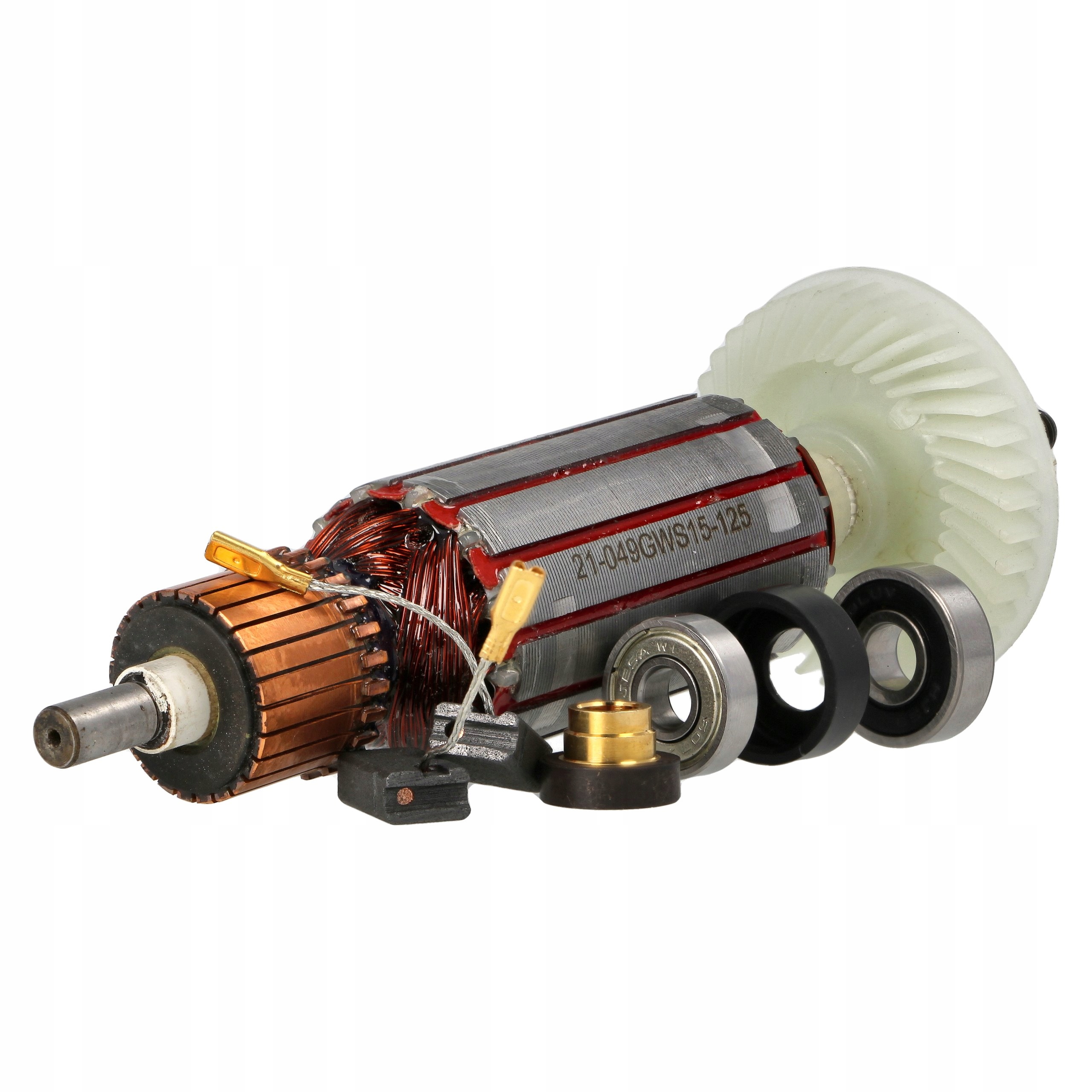 Wirnik szczotki do Bosch GWS17-125 CI Cie Gws 15-125 łożyska łożysko zestaw