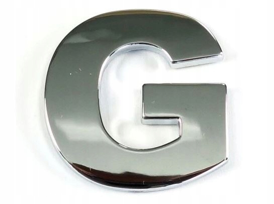 

Naklejka Chrom 3D Emblemat Litera - G