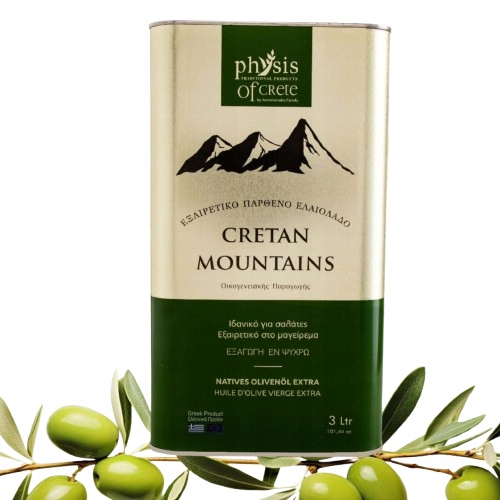 Physis of Crete 0,2% Cretan Mountains Oliwa z Oliwek Extra Virgin 3L