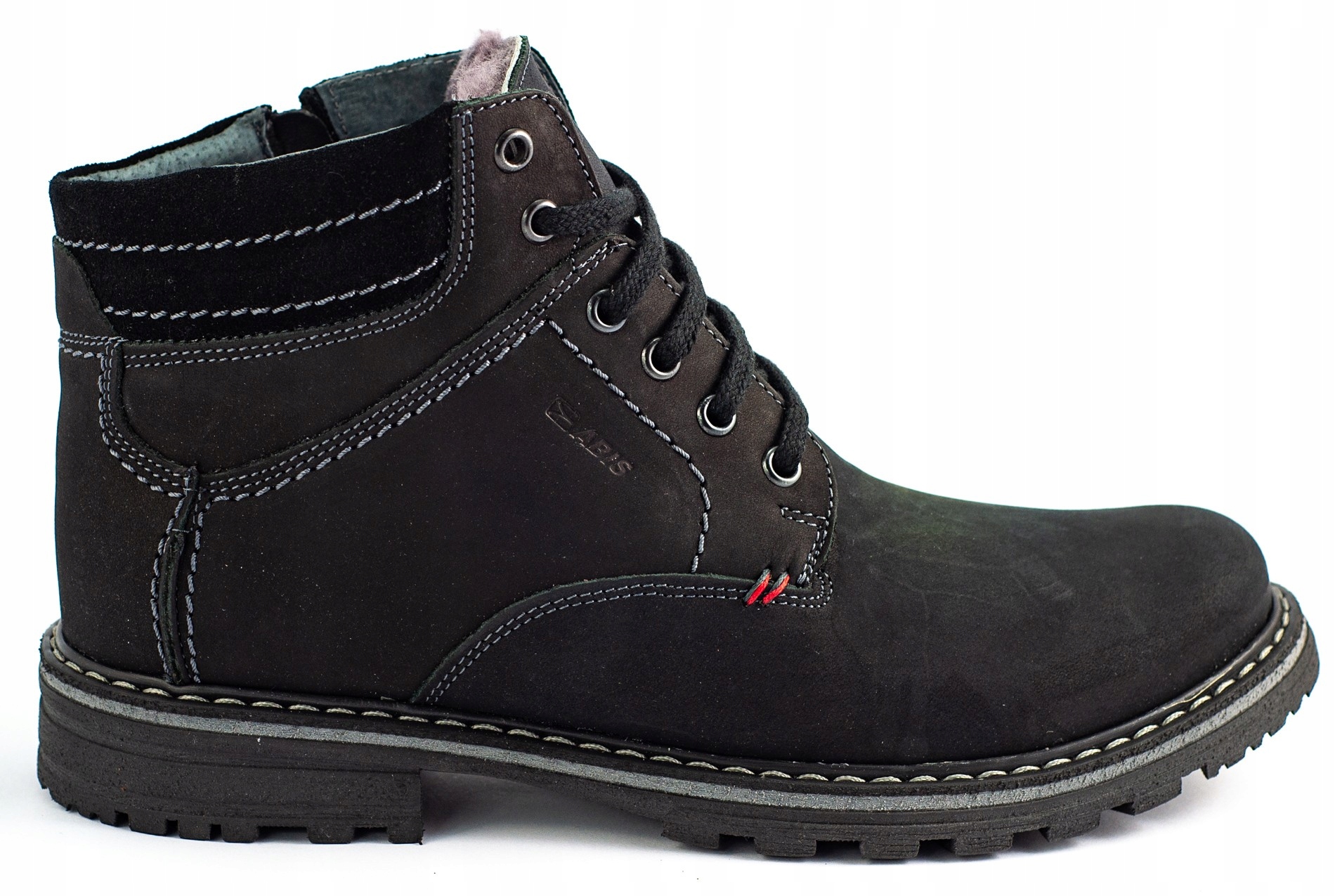 

Buty Skórzane Abis Ocieplane Zimowe 197N Czarny 43