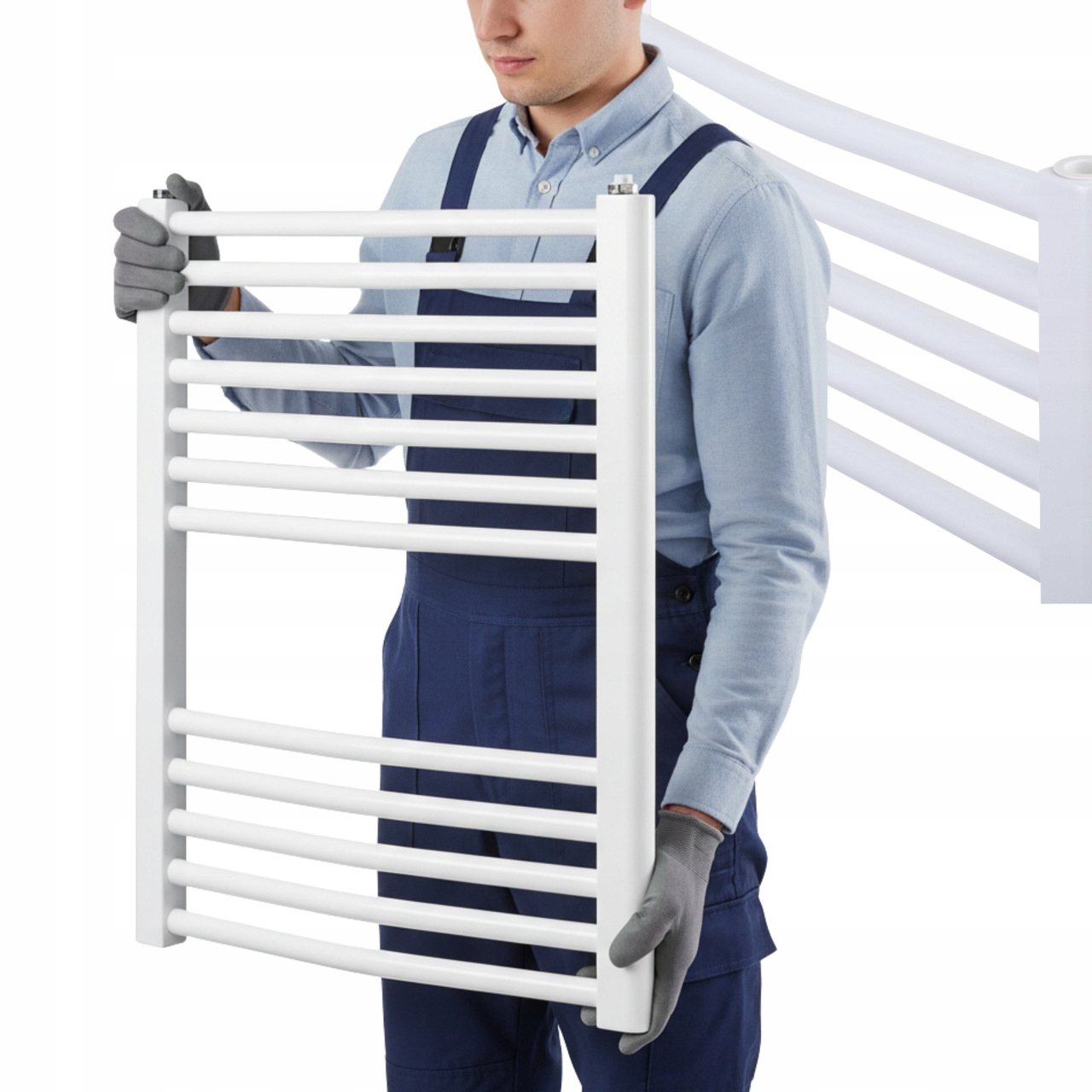 Koupelnový radiátor Žebřík Bílý Vodní Luxrad Basic G 628 x 500 mm 286 W