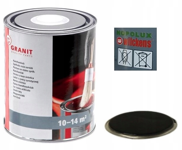 Фарба чорний глибокий глянсовий RAL 9005 2,5 л