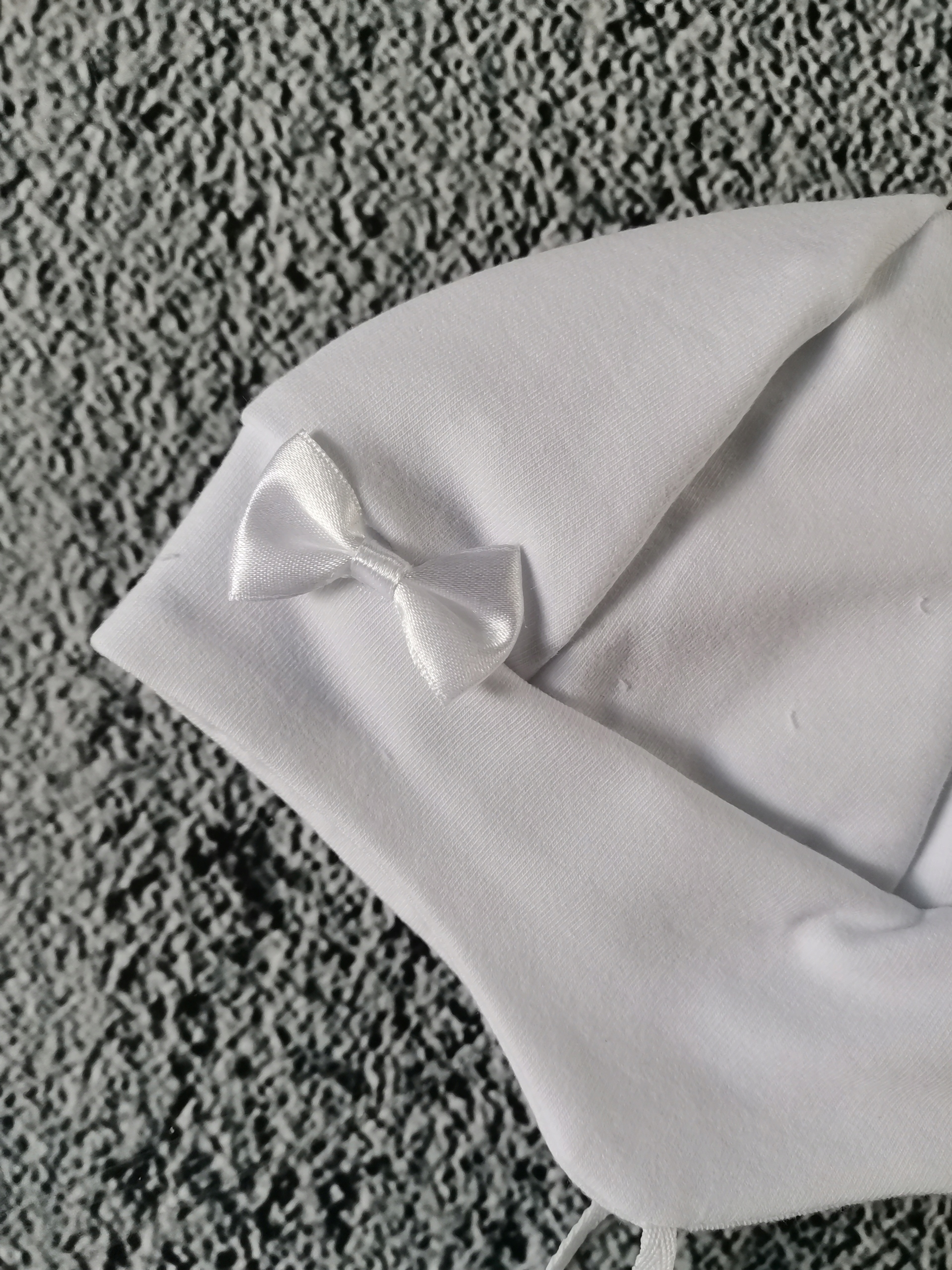 CZAPKA czapeczka chrzest BAWEŁNA dziewczynka 74 Płeć Dziewczynki