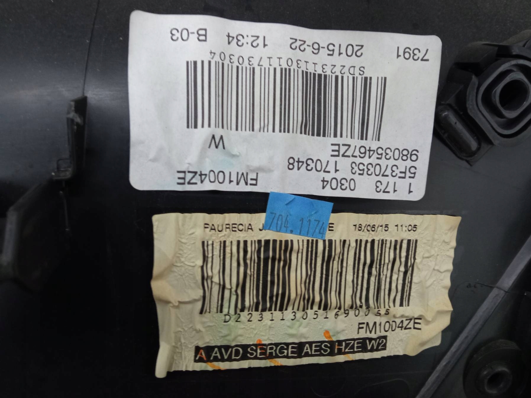upholstery side right left front KOMPLET LIFT Peugeot 508 and (2010- )