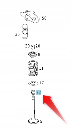 Sada Těsnění Násady Ventilu M271 A6120500058