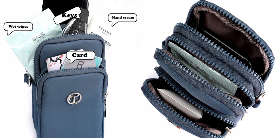 Kopertówka Listonoszka Torebka na telefon portfel Styl miejski