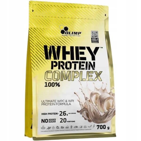 Olimp Whey Protein Complex 100% 700 g Wpc Wpi bílá čokoláda-malina