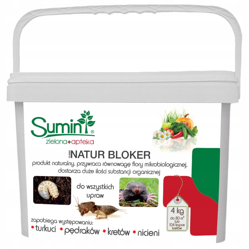 Sumin Natur Bloker Ochrona Przed Turkuć Kret Pędraki Nicienie 4 kg