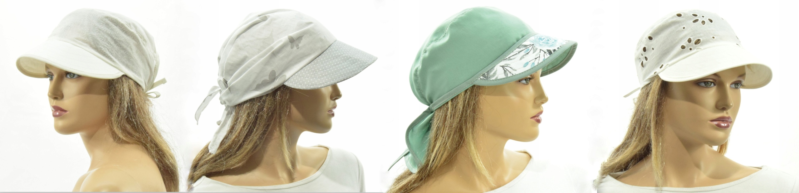 Kapelusz damski letni NEL Czapka z daszkiem bawełniana Rodzaj klasyczny