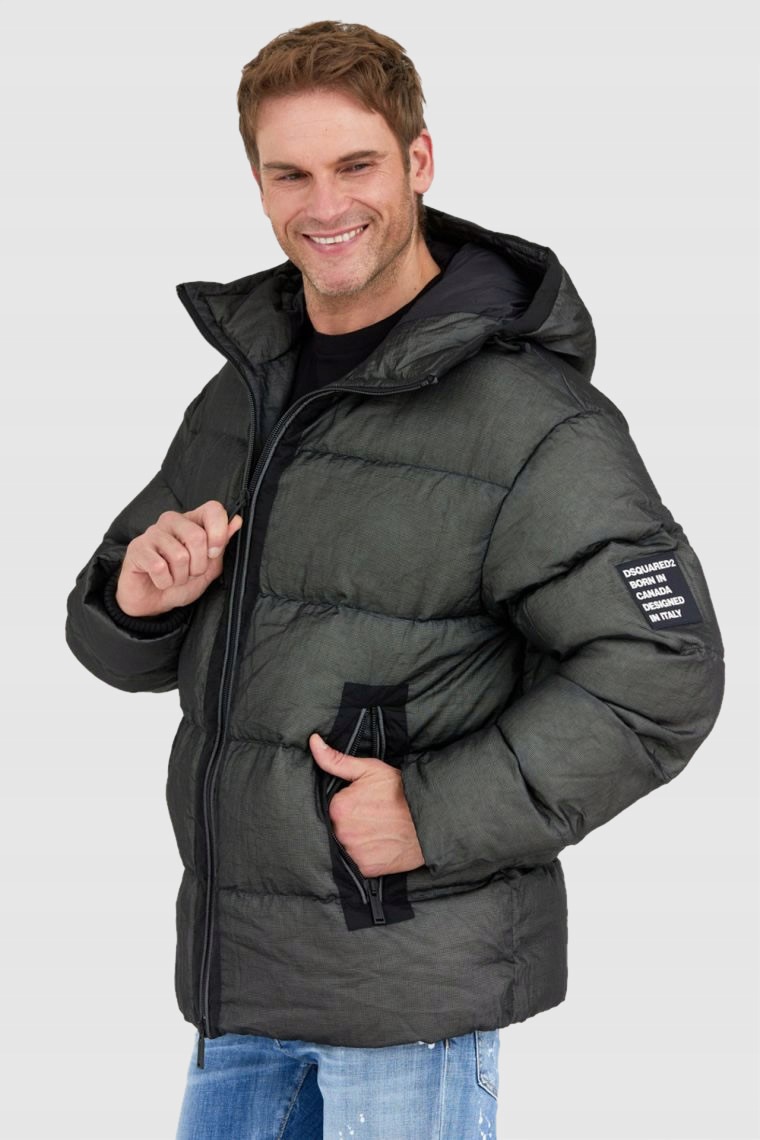 DSQUARED2 Puchowa kurtka męska balaclava puffer 48