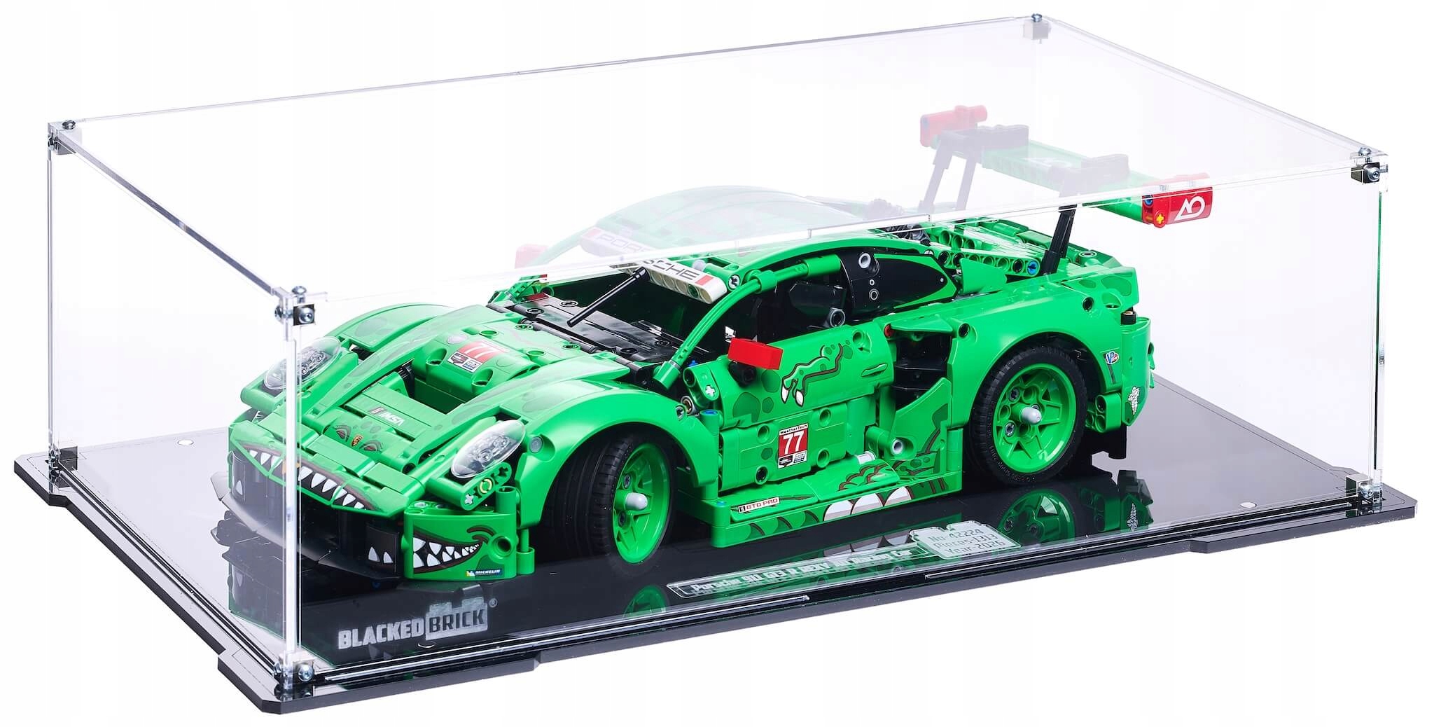 Vitrína Blacked Brick pre Lego 42224 Technic Porsche 911 GT3 R Rexy Ao