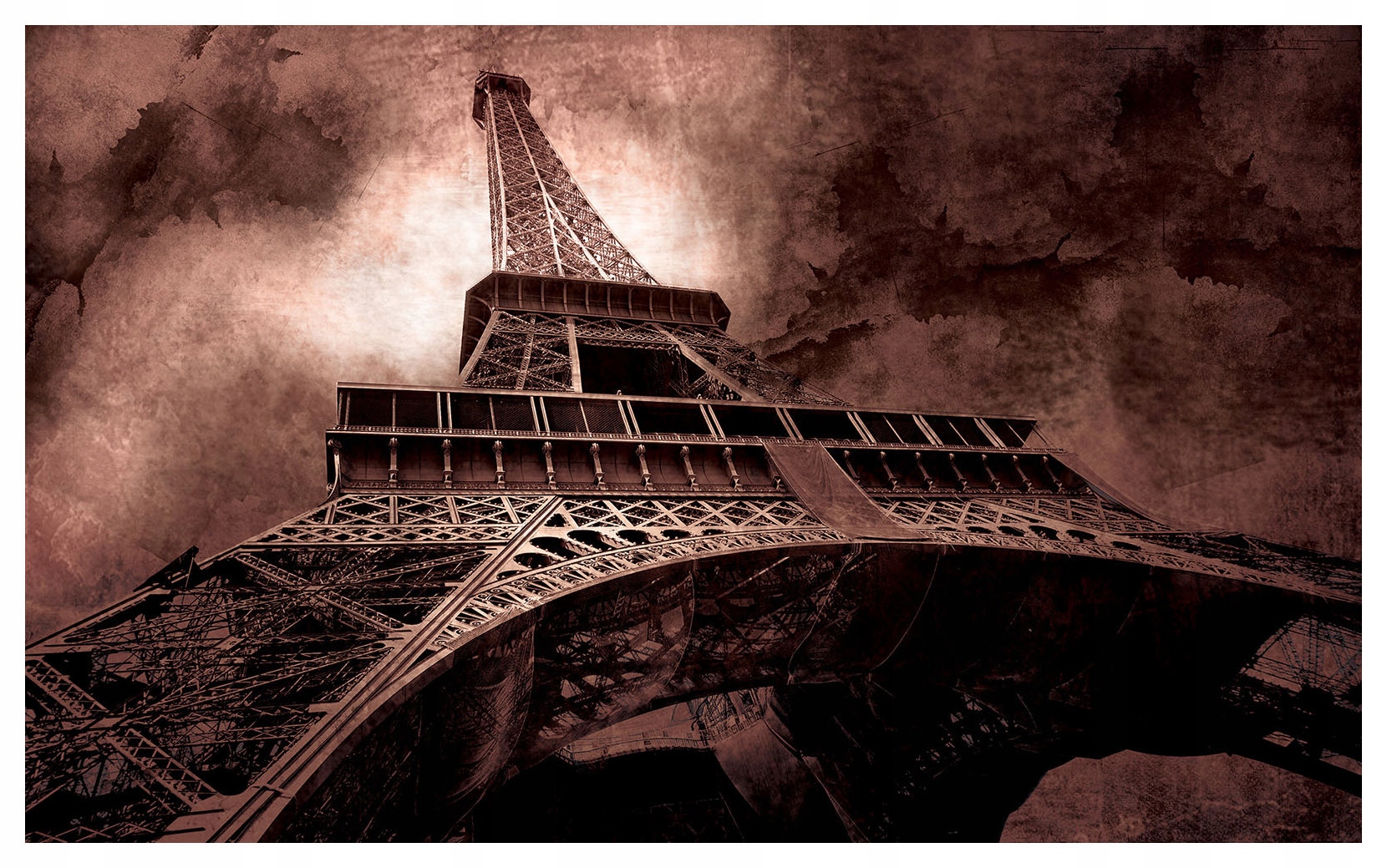 Fototapeta Eiffelova věž Paříž vintage architektonický symbol 254x184 lepidlo