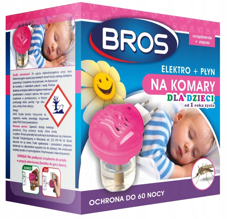 

Bros Elektrofumigator płyn na komary Dla Dzieci