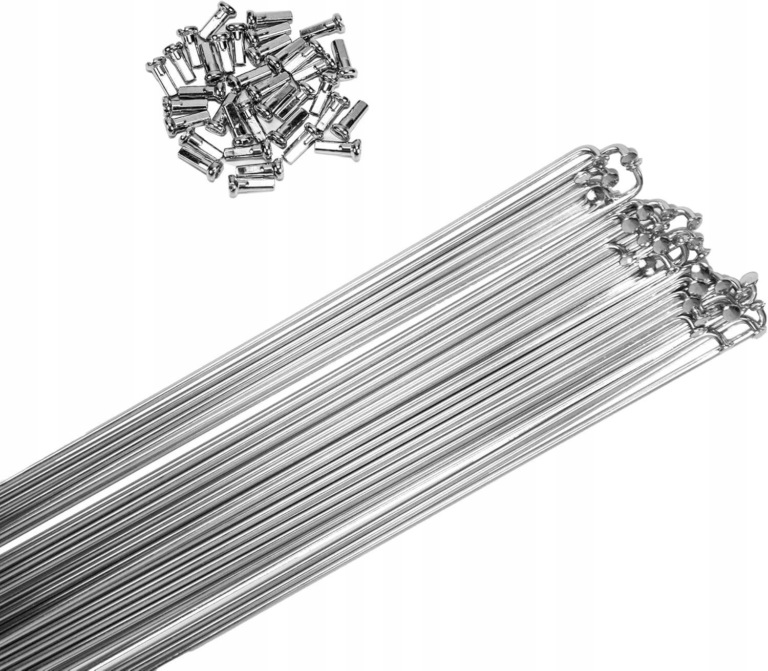 Szprychy do roweru stal nierdzewna 14G 2mm 140mm 36 sztuki nyple mosiężne J