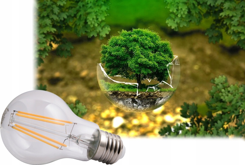 6x Żarówka E27 LED FILAMENT Edison OZDOBNA Kula 1120lm 10W CIEPŁA Rodzaj LED