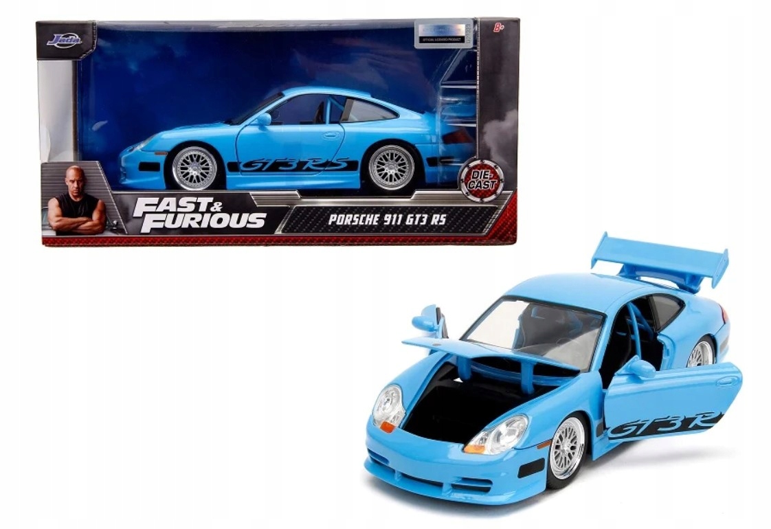Fast & Furious Brian's Porsche 911 GT3 Rs 1:24 Jada Toys Originální