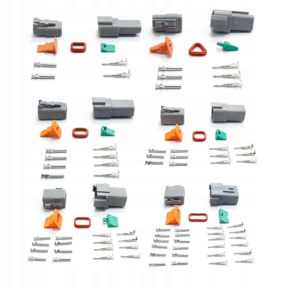 Zestaw Złącza i konektory DEUTSCH DT 250 elem. Numery katalogowe zamienników 6767687980078795