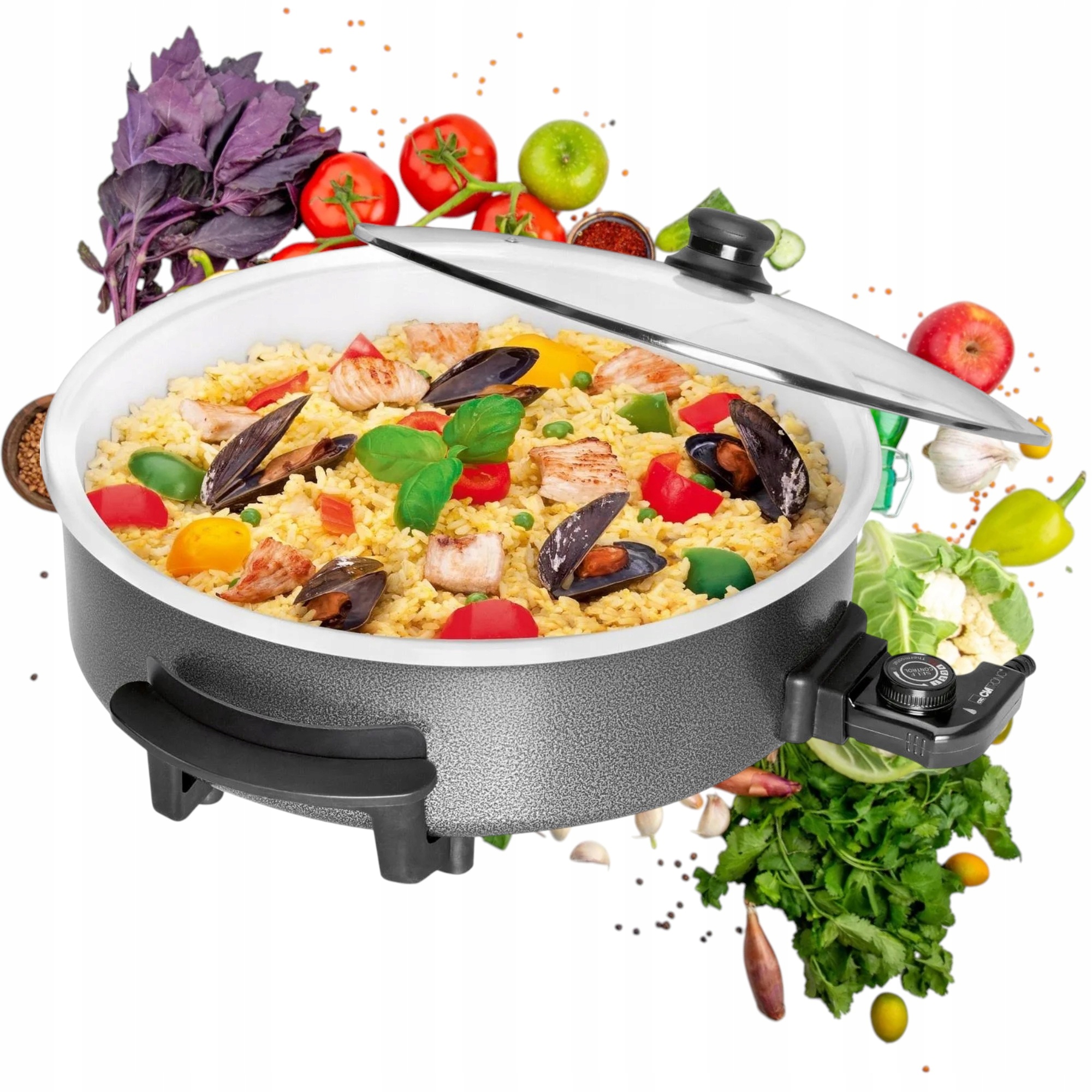 Elektrická pánev velká XXL Clatronic Pp 3570 C 1500W