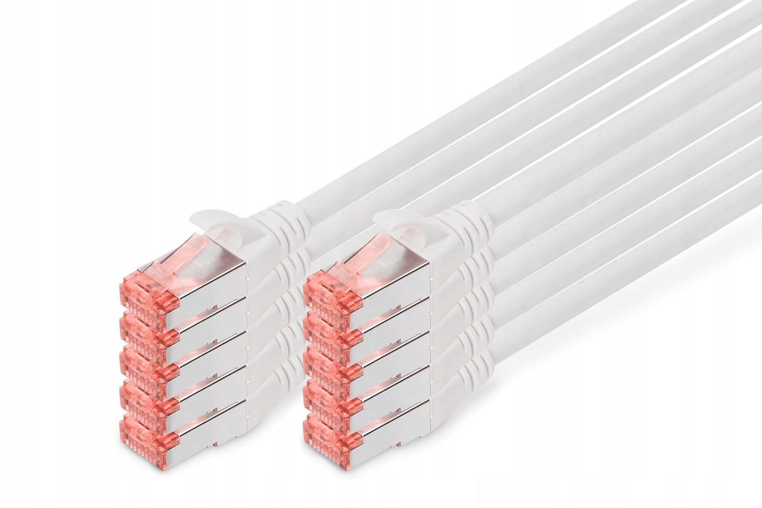 Digitus Professional kabel sieciowy 0,5 m Cat6 S/FTP (S-STP) Biały