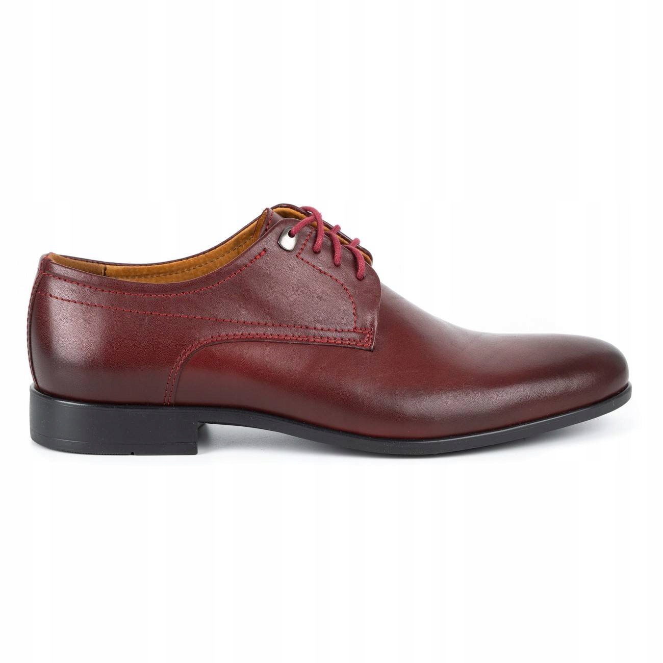 

Buty męskie wizytowe skórzane 334/34 bordowe 44