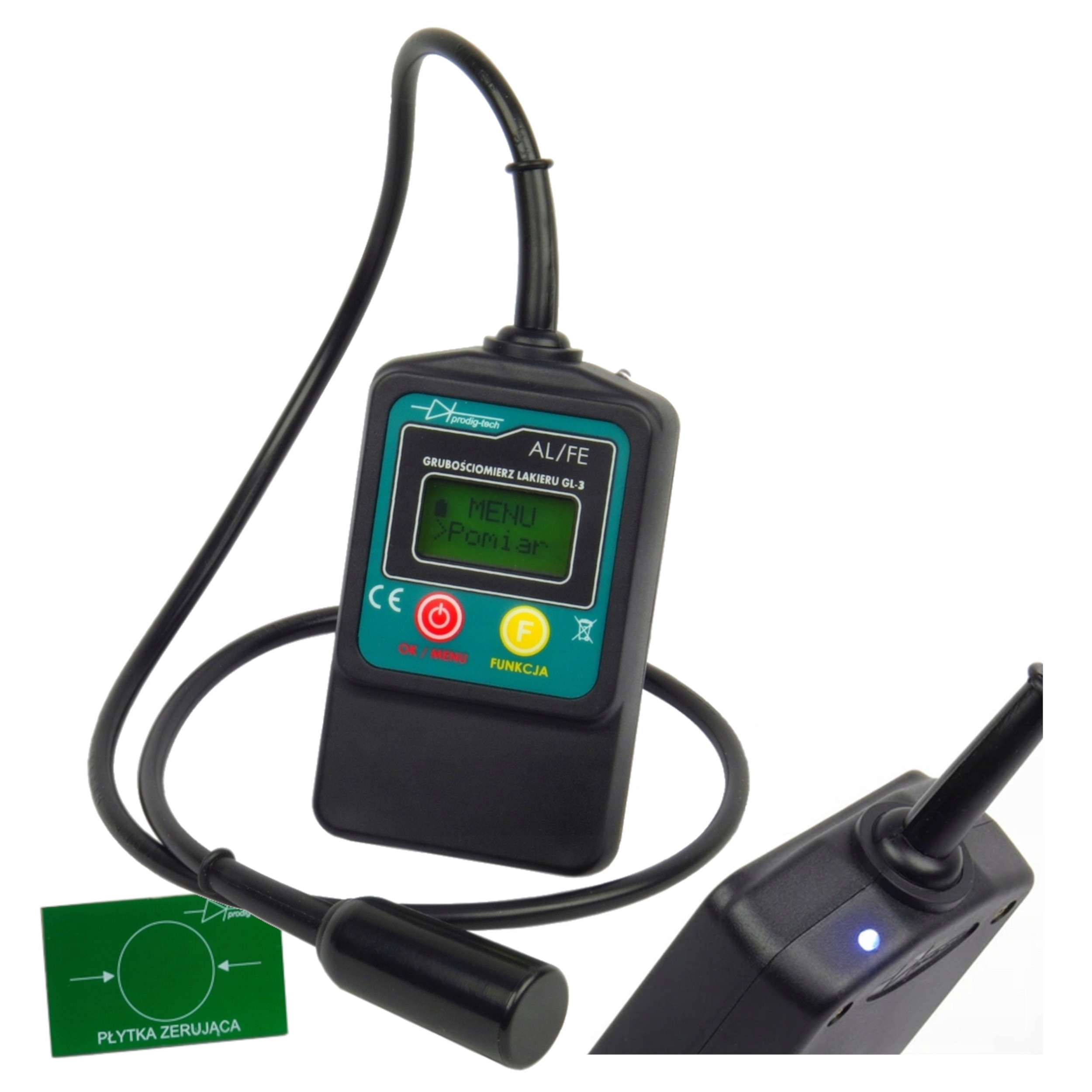 Merač hrúbky laku so sondou z pozinkovaného hliníka, tester GL-3s-UV
