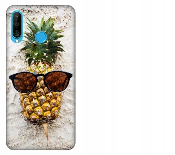 

Etui pokrowiec Huawei P30 Lite Ananas w okularach