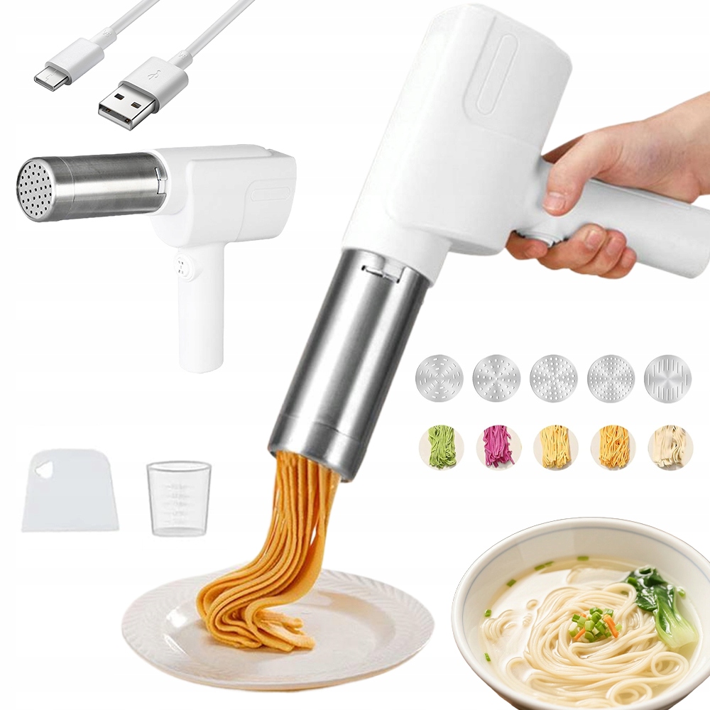 Elektrický Bezdrátový Strojek Na Výrobu Těstovin S Akumulátorem 2 Hodiny