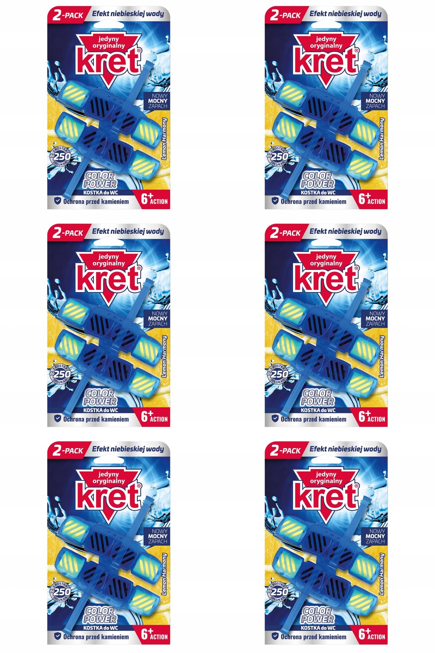 Kret Barvící Wc závěs Lemon Harmony 6x40 g