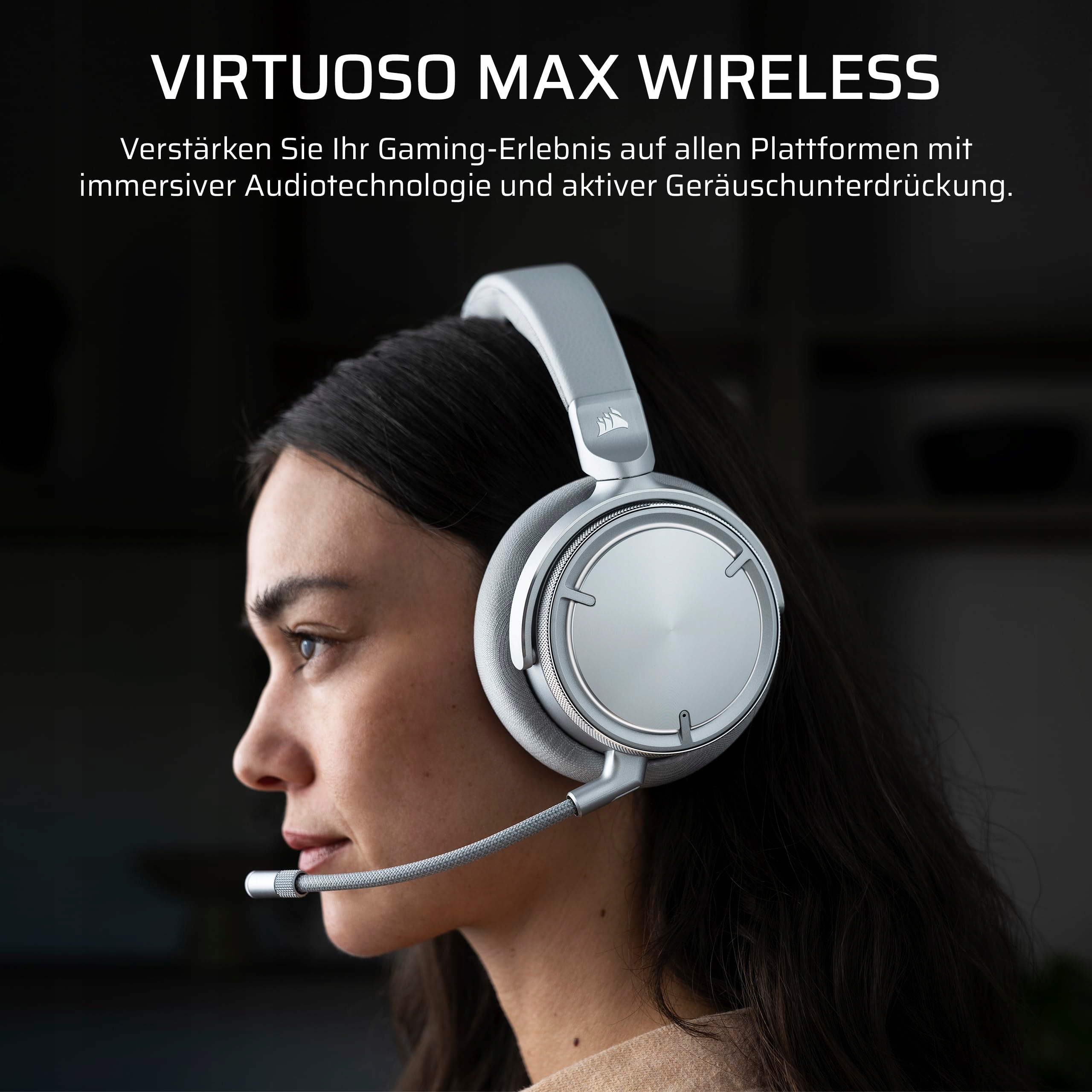 CORSAIR Virtuoso MAX Wireless Gaming Headset Bluetooth PC Mac PS5 PS4 — miniatura 2