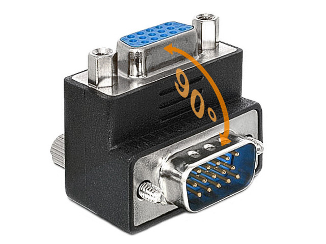 

Adapter Vga HD15P wt-gn FullHD Wqxga kątowy 90st