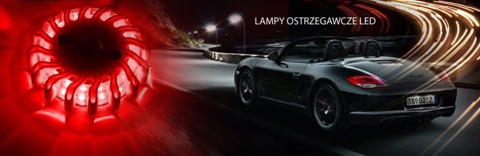 LAMPA OSTRZEGAWCZA NIEBIESKA AKUMULATOR FLARA LED Informacje dodatkowe żarówki w zestawie