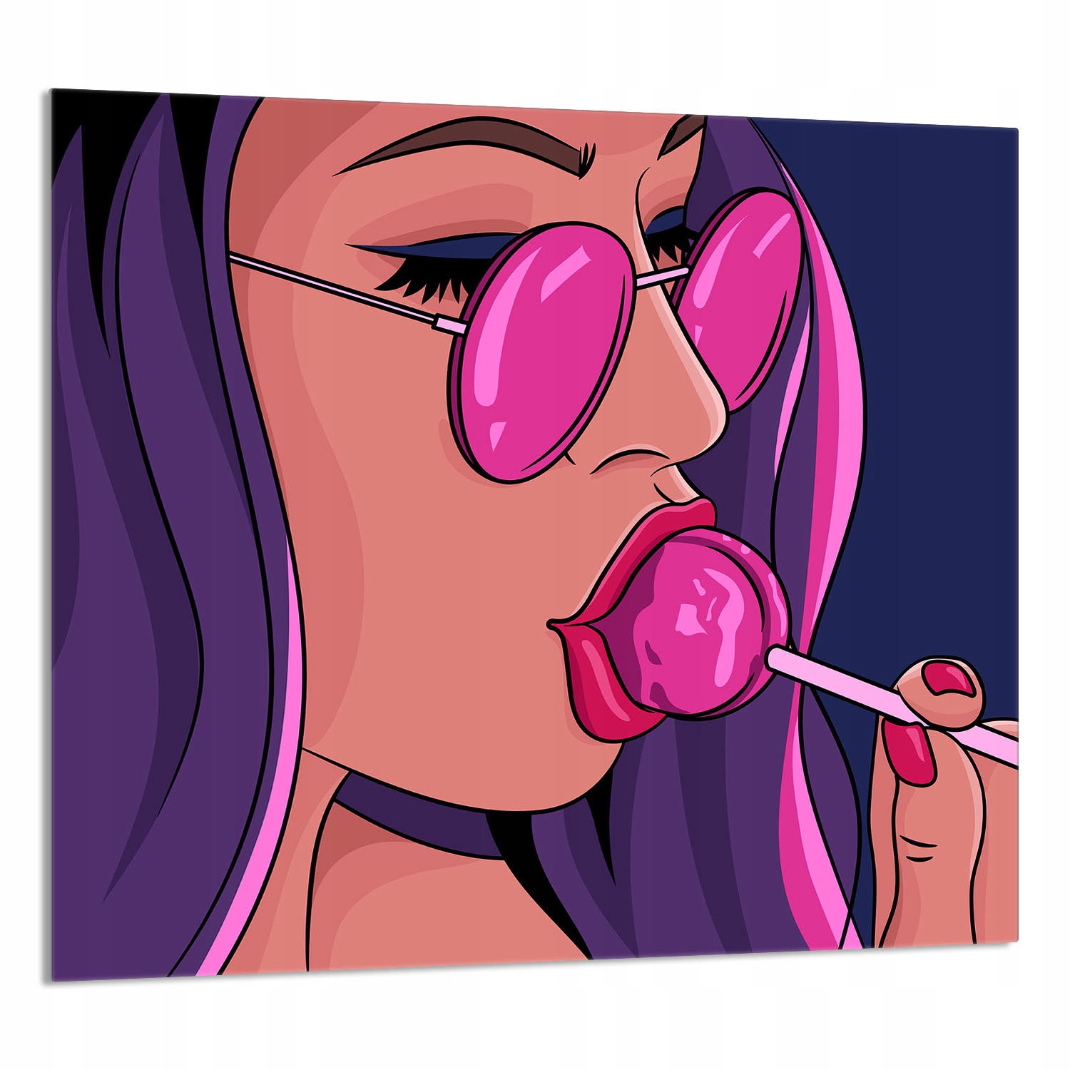Skleněný Panel Do Kuchyně 65x60 Žena Tvrzené Sklo