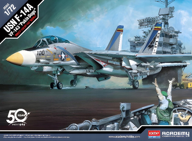Academy 12563 Usn F-14A VF-143 Pukin Dogs 1:72