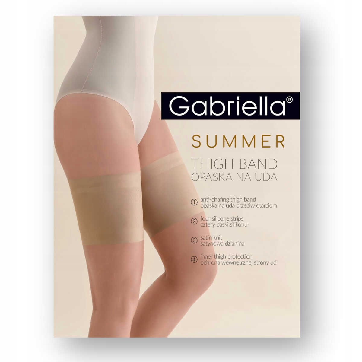 OPASKA NA UDA GABRIELLA PRZECIW OTARCIOM BEIGE 3/4 Model 510