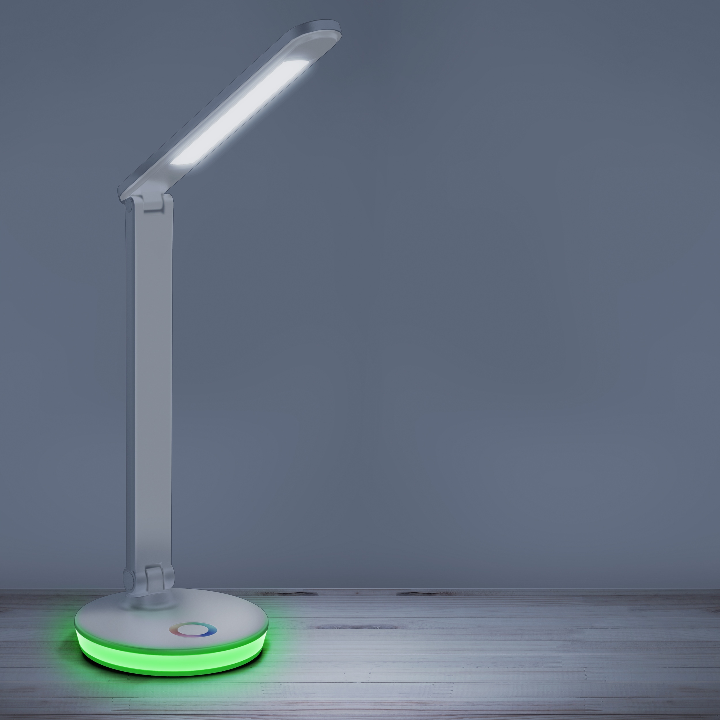 Lampka biurkowa LED 7W neutralna +RGB NEPTUN Biała Kolor biały