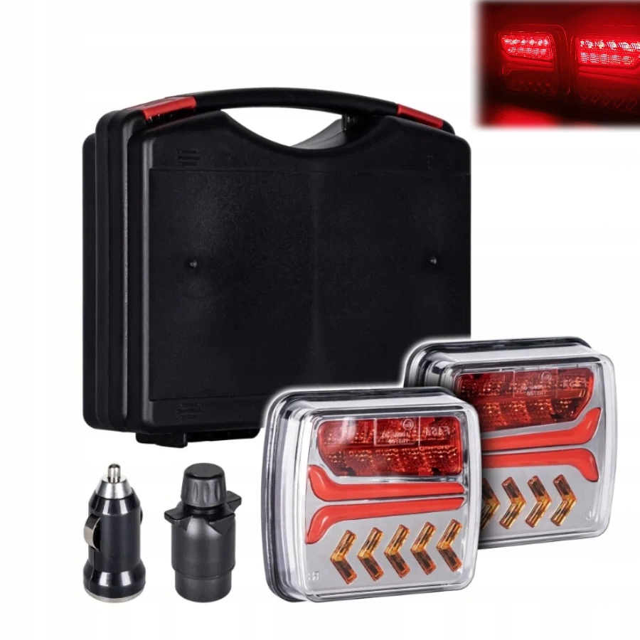 2KS Zadních Bezdrátových Světel Na Magnet Led Kufr 12V 24V