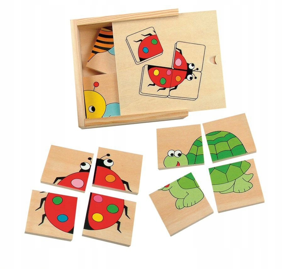 

Puzzle małe zwierzaki 4 szt.