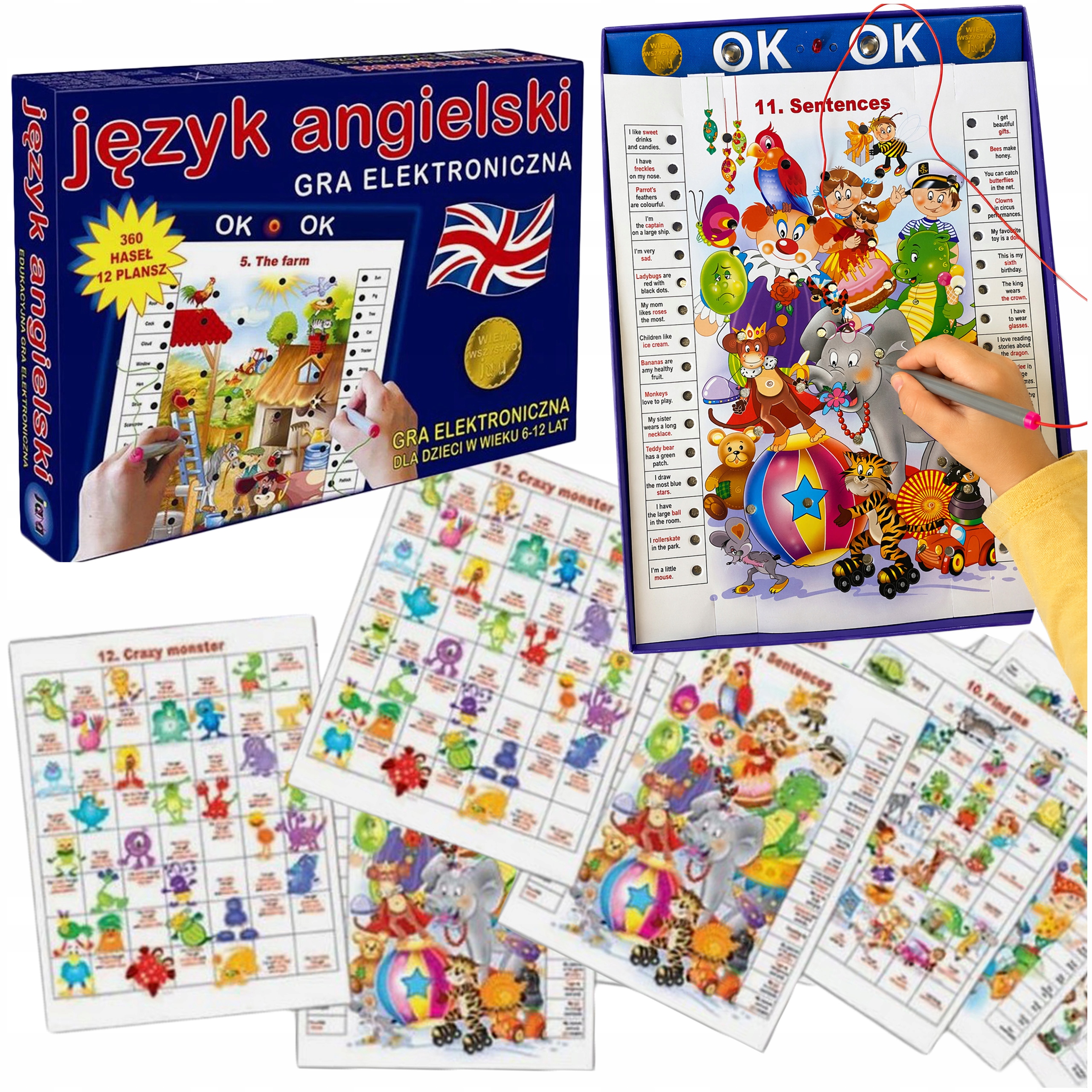 Zabawki Wspomagające Naukę Zabawka Edukacyjna Nauka Języka Angielskiego Edu